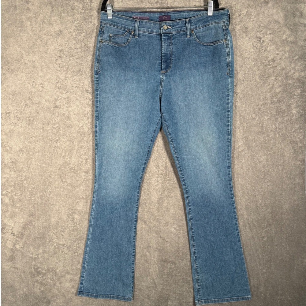 NYDJ Billie Mini Bootcut Jeans Women's Size 16 Medium Wash Lift Tuck Technology